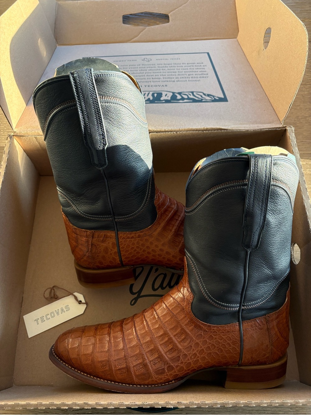 Tecovas Men’s The Cole Caiman Cowboy Boot